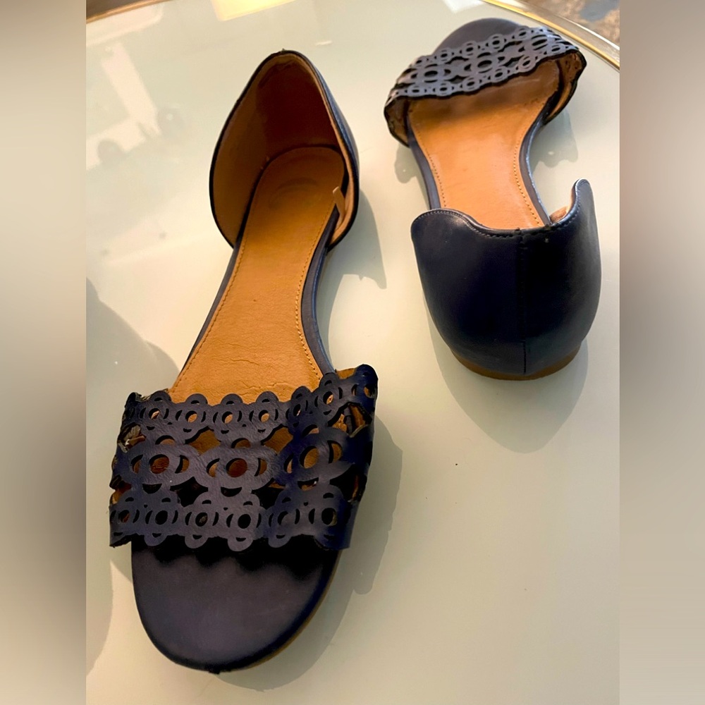 Blue sandals